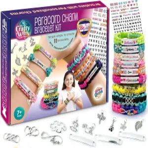 매력이 담긴 파라코드 팔찌 만들기 키트 - 8세 9세 10세 11세 12세 및 13세 14세 청소년을 위한 미술 공예