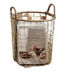 바구니 철제바스켓 스텐 메쉬 유럽감성 정리함 소품