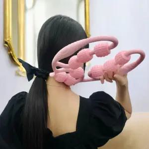 다리 발 마사지 롤러 핑크