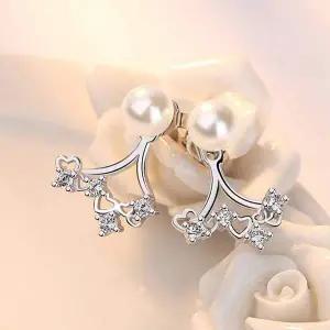 [골드스마일]ToB 분다 바람이 S925 그겨울 송혜교이어링 실버 주인공 지르코니아