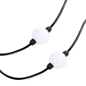 호환 LED 3D 픽셀 볼 주소 지정 가능 RGB 풀 컬러 블랙 화이트 와이어 IP68 DC12V WS2811 IC 1.44W 세트 당