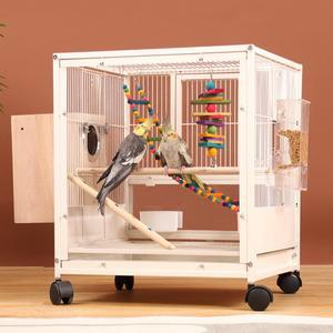 아크릴 투명 새장  앵무새 케이지  대형 가정용  피오니  타이거 스킨  블랙 피닉스  전용  빌라
