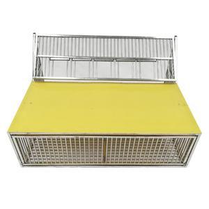 새 접이식 금속 케이지 멋진 점프 앵무새 비둘기 스테인레스 스틸 운송 새장