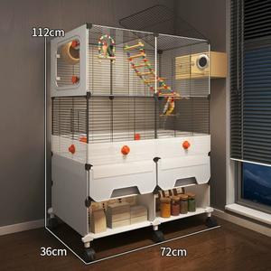 대형 고급 앵무새 새장 워터튀김 방지  콕티엘  선콘유어  러브버드를 위한  맨션형