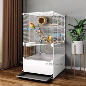 심플한 단조 스틸제 새장 대형 앵무새장 고급 빌라 새집 방수 전문 가정용 새 액세서리