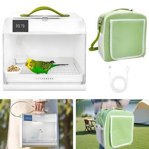 새캐리어 배낭 여행 케이지 온도 조절 디자인을 가진 휴대용 애완 동물 Brooder 미니 소형 소형 새 새장