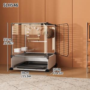 새장 가정용 대형 호랑이 스킨 Cockatiel  하우스 스플래시 방지  미니 소형 소형 아구창 Dandan Myna Spec