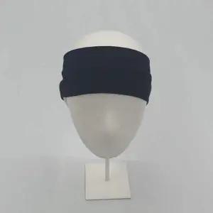 남녀 공용 심플 골지 반다나 헤어밴드 블랙 남성 머리띠 터번