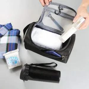 여행용 세면백 벽걸이 욕실 파우치 방수 화장품가방 세안도구