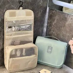 걸이형 여행용 세면도구 파우치 휴대용 워시백 짐 정리 꿀템