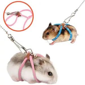 햄스터 하네스 길이조절 소형 동물 리드 줄 산책 외출 고슴도치