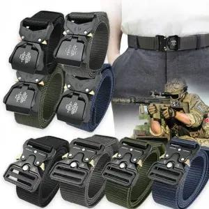 고강도 버클 벨트 작업용 청바지 등산 낚시 전술 허리띠 견고한