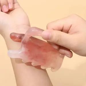 [셀러에이드]BS 웨이브형 바디괄사 머리 두피 마사지 승모근 림프순환 지압