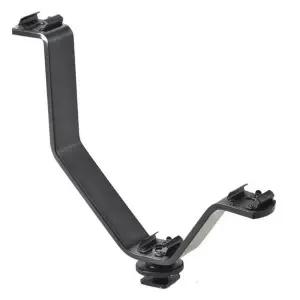 카메라 브라켓 V형 트리플 핫슈 마운트 거치대 플래시 스트로보 LED