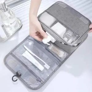 여행필수템 여행용 워시백 벽걸이 세면 파우치 수납짱 걸이형