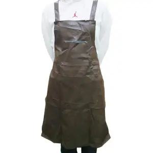 [셀러에이드]포켓 갈색 가죽앞치마