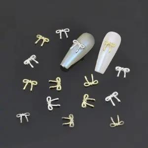 [비케이엠_62]네일스톤 앙증맞고 매듭리본파츠 10개입 4종