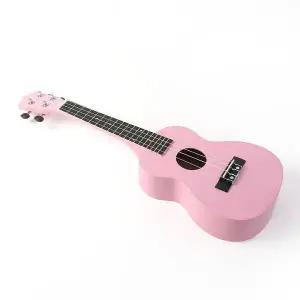 [에이치플러스몰]TBZ 핑크 콘서트 우쿨렐레 스트링 피크세트 입문자용
