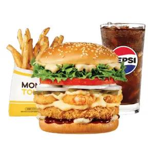 [맘스터치] 후덕죽 통새우버거 세트