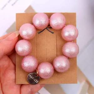 퍼플 볼 코인 헤어밴드 헤어슈슈 똥머리