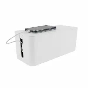 [라일리] Rly 전선정리함 멀티탭 다용도 화이트 중형