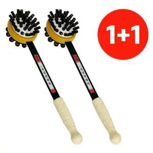 [골드스마일]지압스트레칭 마사지봉 원목안마용품 어깨도구세트 2p