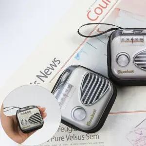 [라일리] Rly 그림 라디오 빈티지 소품 케이스1P USB이어폰