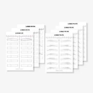 [셀러허브][에스에스_62]페더링 눈썹 디자인 눈썹북 드로잉 연습 노트 (S46507355)
