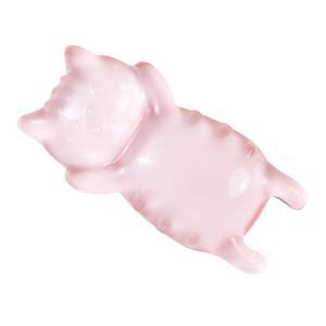 인체공학적 젤 마우스 손목 받침대 u2013 클리어 귀여운 고양이 받침대, 편안함 및 타이핑 게임 지원 (핑크)