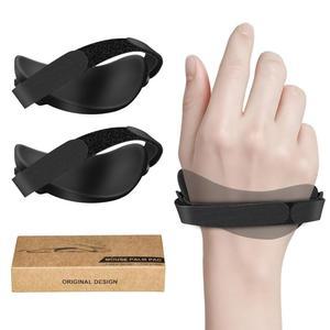 마우스 2팩용 인체공학적 오른손잡이 게이밍 손목 받침대, 터널 지지, , 피로 방지, 이지 글라이드, 오피스 컴퓨터 노트북 블랙