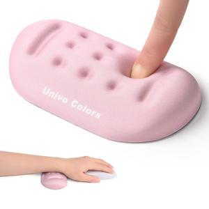 마우스, 게임, 컴퓨터, 노트북, 오피스를 위한 유니보컬러 핑크 초미세 메모리 폼 손목 받침대 소프트 젤 인체공학적 마우스 패드 지지대