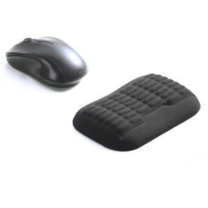 유니보컬러 인체공학적 마우스 손목 받침대, 최신 3.0 웨이브 커브 디자인, 고해상도 메모리 폼 논슬립 베이스, 피로 감소, 사무실 게임에 이상적이며 장시간 사용(블랙)