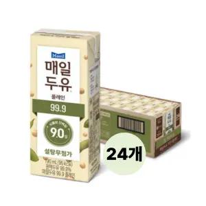 매일두유 99.9 플레인 저당두유 190ml 24팩