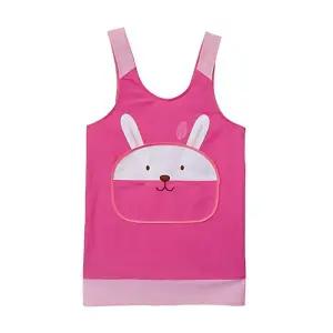 선생님앞치마 유치원 (핑크) 토끼 가꿈 (NO.728) 멋쟁이 교사용 앞치마