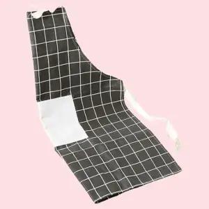앞치마 (블랙 체크) 모던스타일 포켓