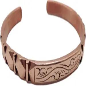 힐링 라마TM 손으로 만든 100 구리 팔찌. 견고하고 높은 게이지 순수 구리로 제작되었습니다.