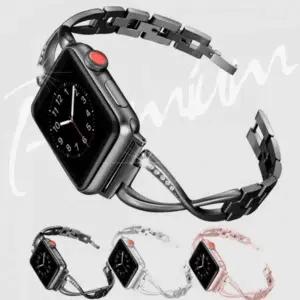 TBZ PP 워치큘리큐빅스트랩 슬림 체인 38 40MM