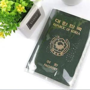 [콩심팥심]여권파우치 투명타입 비닐 케이스 1P 여권 반투명타입
