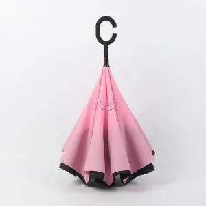 우산 접이식 우산 C형 손잡이 판촉물 펴고 접는 양산 접이식 우산