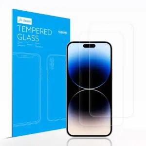 /스크린웨어 (2매) 아이폰14 프로 맥스 원터치 강화유리