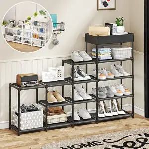 신발 정리대 수납장 신발장 거실장 수납 철재 선반 (KYR-WCE52B0)