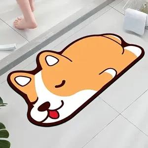 강아지 소프트 규조토 발매트 욕실매트 (KYR-WCB3DBE)