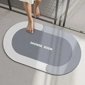 다용도 규조토발매트 모던스타일 라운드 청결욕실매트 (KYR-WD98DA1)