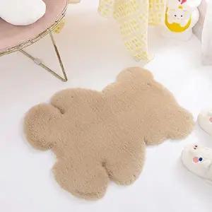 폭신 곰돌이 장모 러그 60x80cm 인테리어 카페트 (KYR-WC340BE)