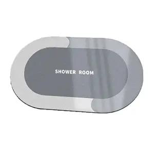 투톤 규조토 발매트 40X60 주방 욕실 물흡수 발매트 (KYR-WC9540E)