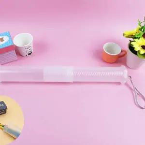 [셀러에이드]길이조절 미술용 붓 낚시찌 보관통 케이스 1p 붓보관