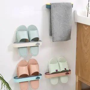 원룸 혼족 무타공 슬리퍼 정리대 현관꽂이 슬림거치대 (KYR-WCBA705)