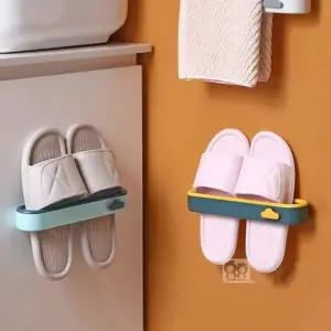 다용도 벽부착형 실내화 슬리퍼 수건 거치대 걸이 (KYR-WD0D542)