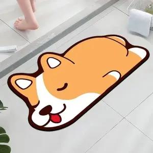 강아지 소프트 규조토 발매트 욕실매트 (KYR-WCB3DBE)