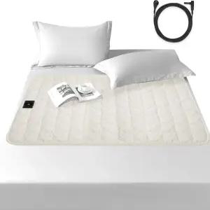 침대용 접지 매트 35인치 x50 시트 미끄럼 방지 담요 부드러운 면 및 은 섬유 수면 강화 스트레스 해소를